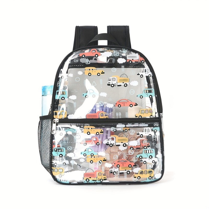 PVC-Rucksack mit Cartoon-Aufdruck