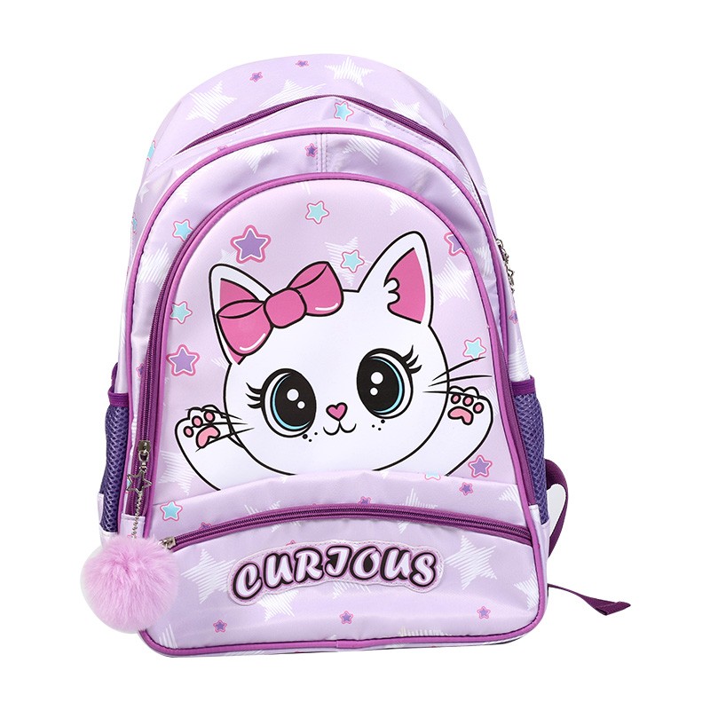 Neugierige kleine Katzenschultasche