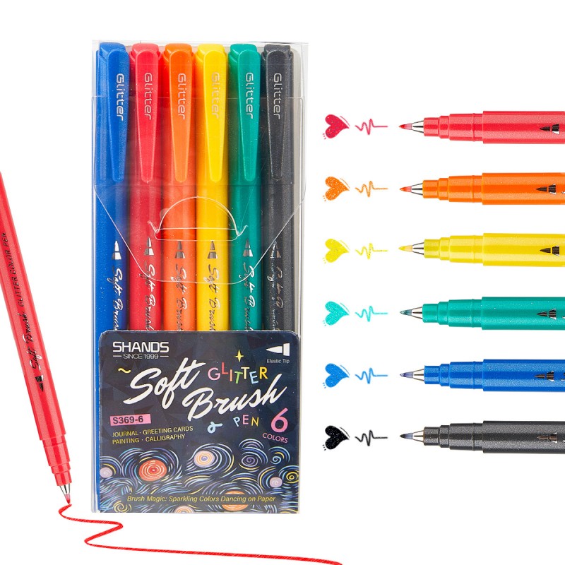Glitzernder Aquarellstift mit weicher Spitze zum Malen, Skizzieren und Umreißen