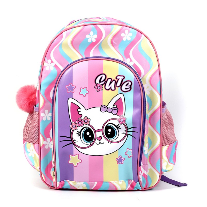 Rainbow Cute Cat School Bag