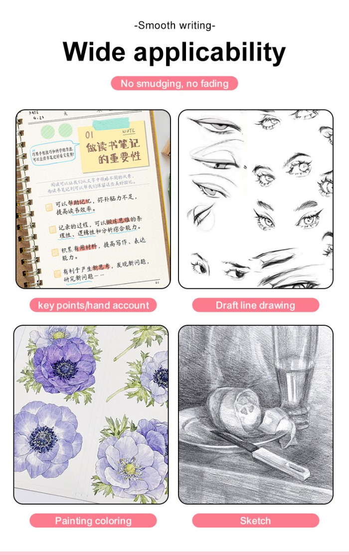 0.4mm Watercolor Outlining Drawing Gel Pen Set
