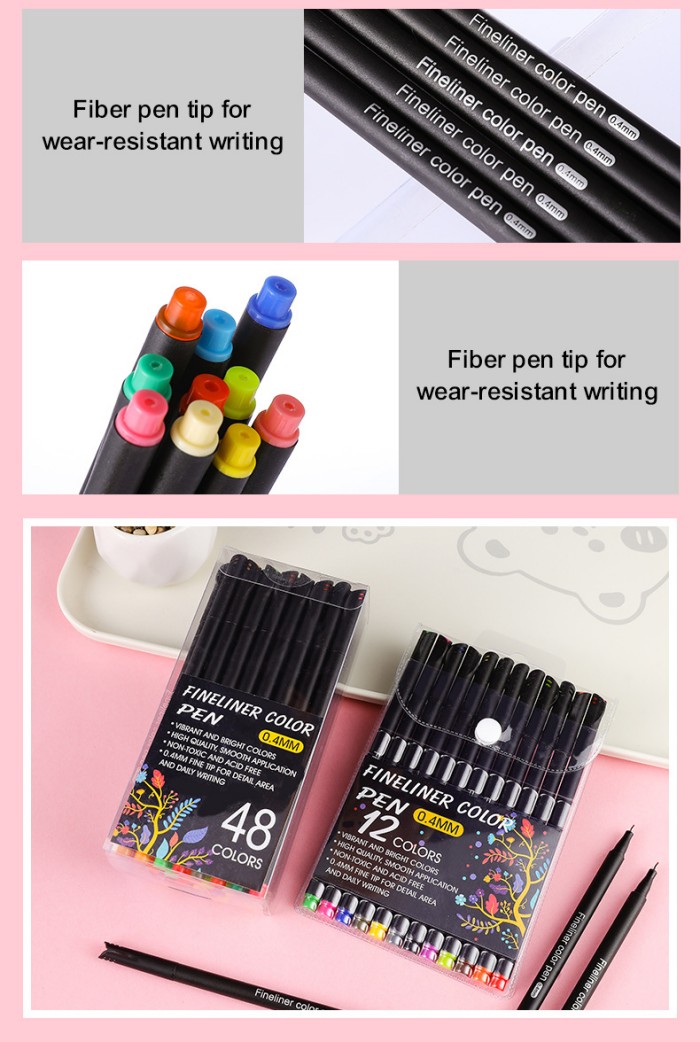 0.4mm Watercolor Outlining Drawing Gel Pen Set