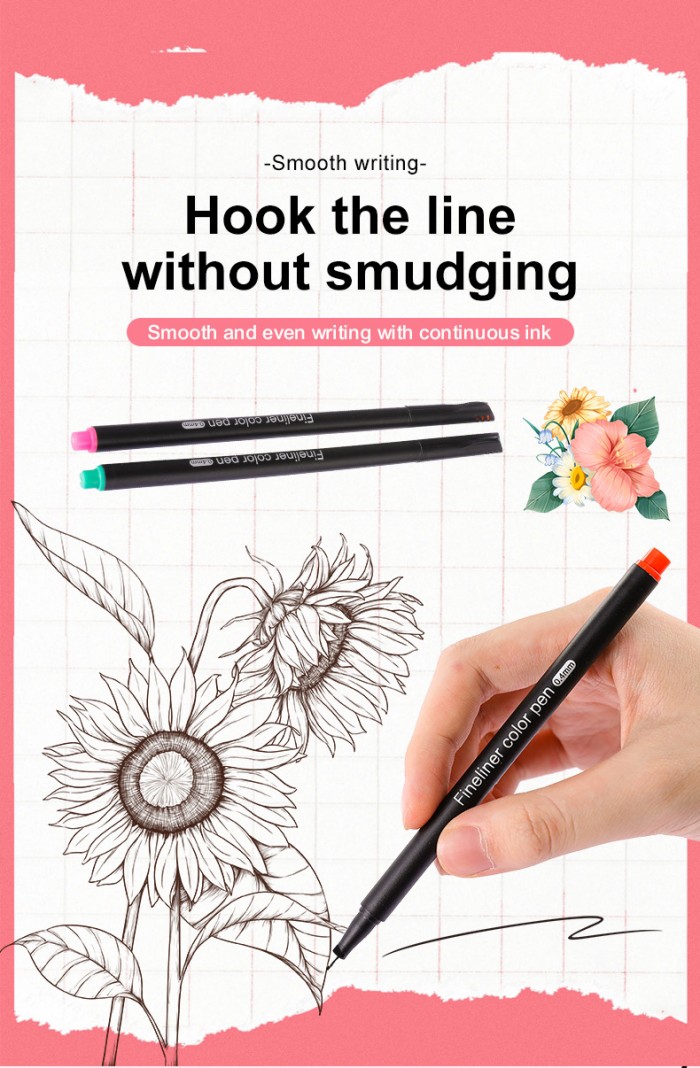 0.4mm Watercolor Outlining Drawing Gel Pen Set