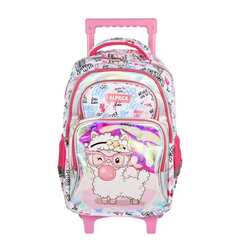 Multifunktionaler bunter Alpaka-Rollrucksack