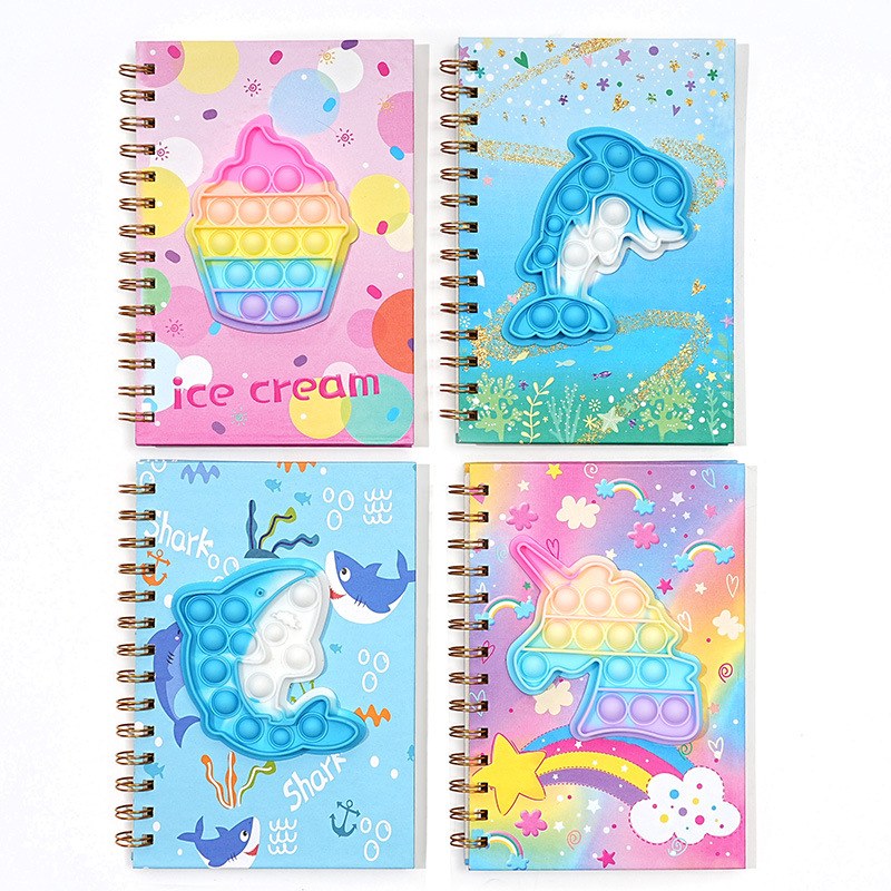 Pop It Soft-Touch-Silikon-Notizbuch